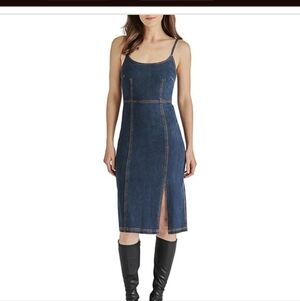 Steve Madden Blue Denim Midi Dress